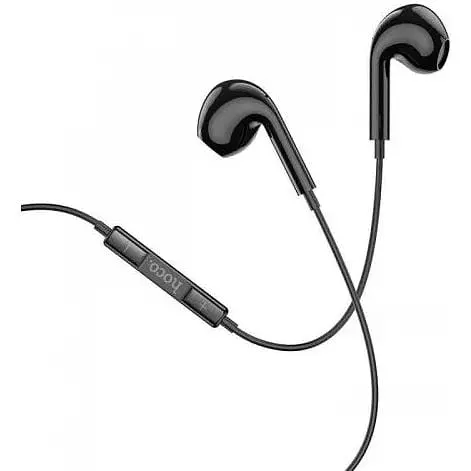Навушники Hoco crystal earphones with mic M1 Max 3.5 чорні - фото 3
