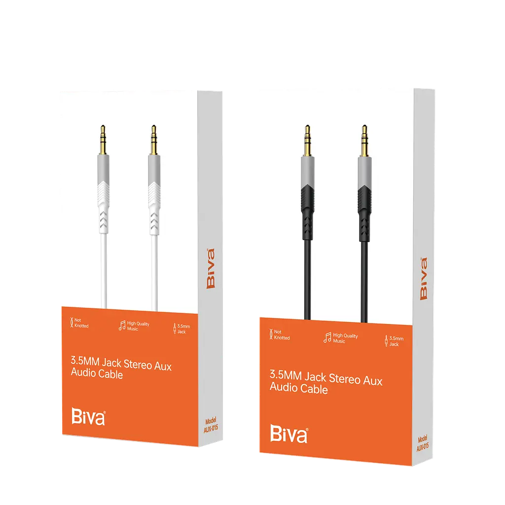 Кабель BIVA AUX-15 1m Audio Cable Black - фото 3