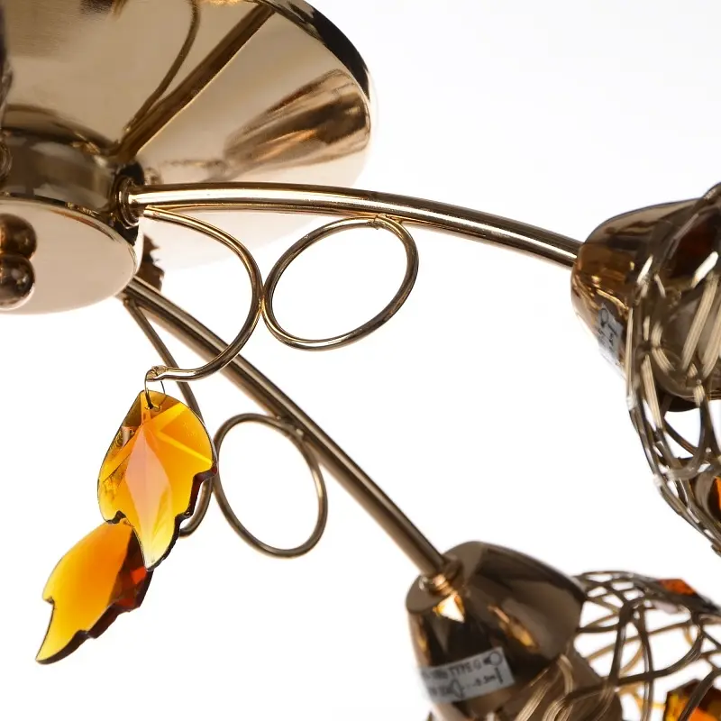 Люстра потолочная Brille флористика E14 60W G (LK-159S/5) - фото 2