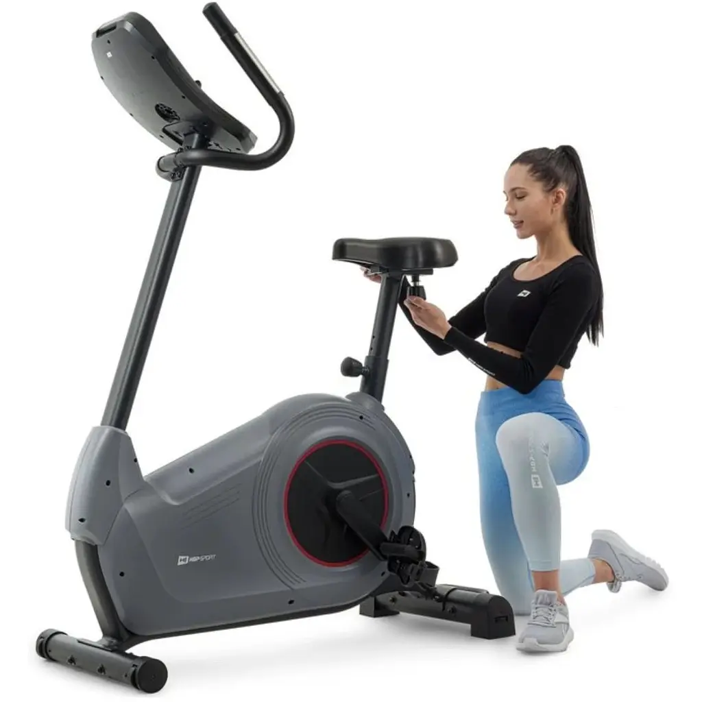Велотренажер Hop-Sport HS-100H Solid з матом сірий - фото 16