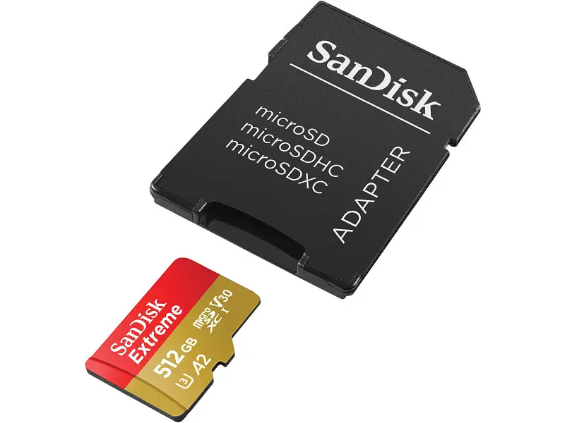 Карта пам'яті SanDisk Extreme microSDXC UHS-I U3 V30 A2 + SD-Adapter 512 GB (SDSQXAV-512G-GN6MA) - фото 4