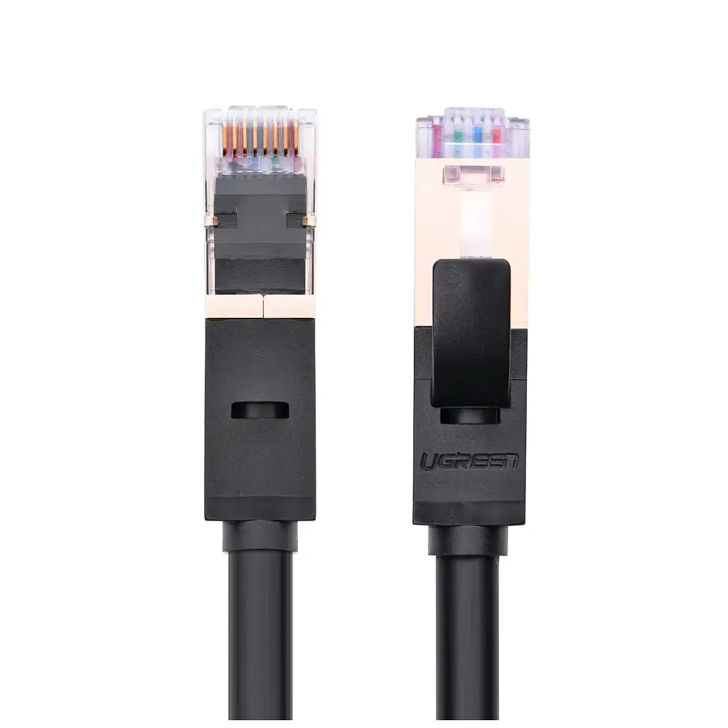 Патч-корд 5м, F/FTP cat 7 RJ-45 black Ugreen (U_11271) - фото 3
