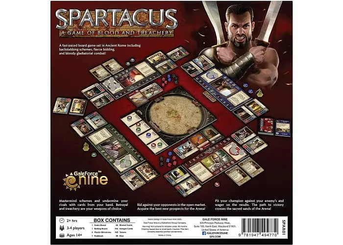 Настольная игра Gale Force Nine Спартак: Игра Крови и Предательства (Spartacus: A Game of Blood & Treachery) (англ.) (SPAR001) - фото 6
