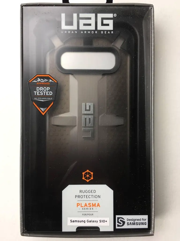 Оригінальний протиударний чохол для Samsung Galaxy S10 Plus (G975) UAG Plasma Ash 211353113131 Прозорий - фото 6