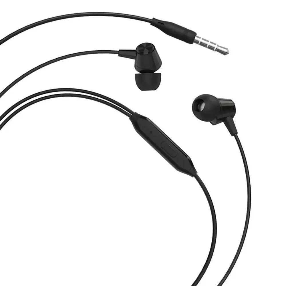 Проводные вакуумные наушники Borofone BM20, 3.5mm, 1.2m, Чёрный - фото 2