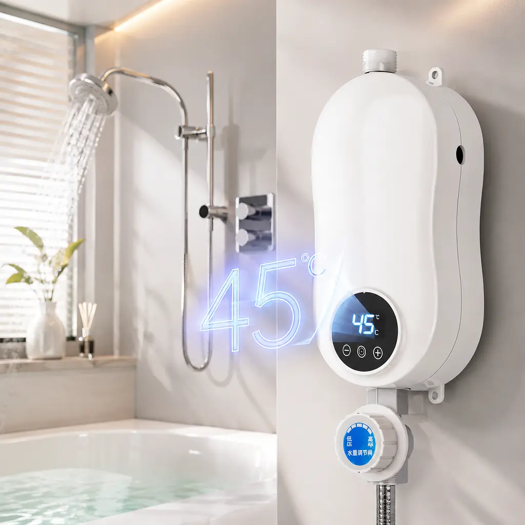 Проточний водонагрівач с душем Electric water heater RYK-007/212 - фото 2