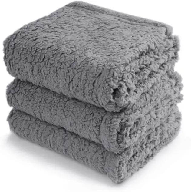 Ковдра для тварин Derby Calming Blankets Fluffy Premium Fleece сірий 80х100 см - фото 2