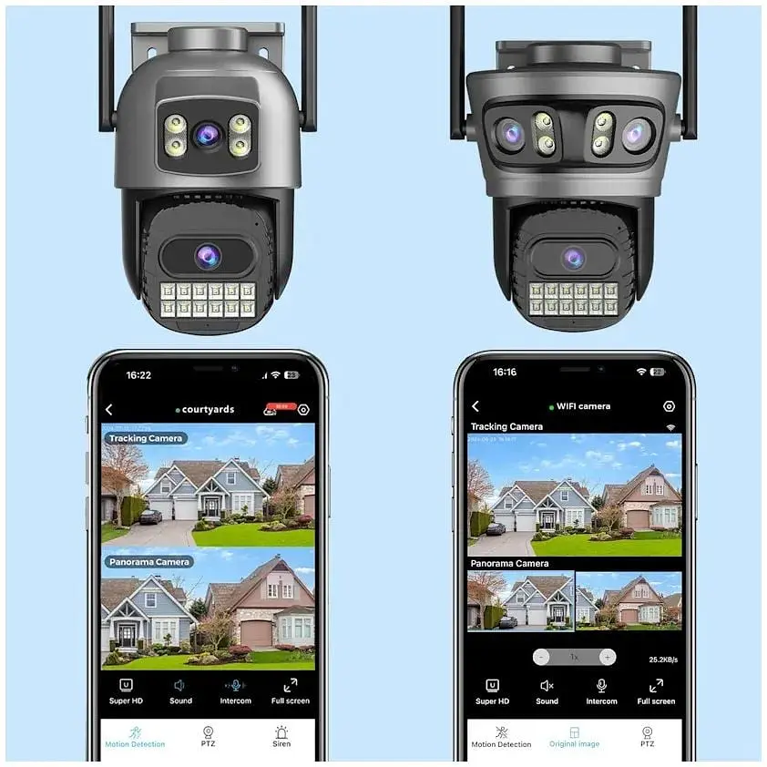 Камера видеонаблюдения Besder A22YQ 15MP Wi-Fi Уличная PTZ DC12V 2A A22YQ-10MP-EU - фото 3