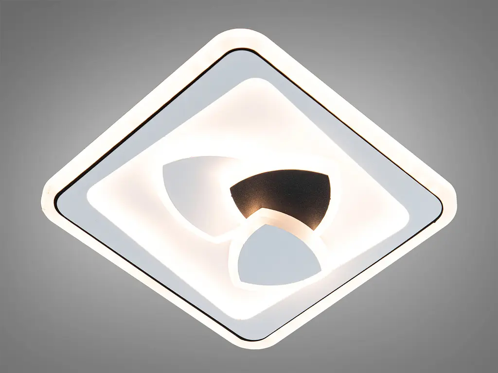 Світильник стельовий LED Diasha 12068 42W, 2310 лм, квадратний 20 см, акрил, мінімалістичний стиль - фото 3