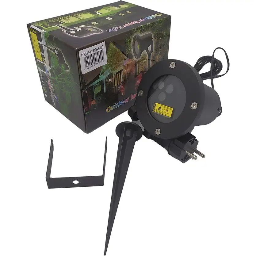 Лазерна установка вулична XPRO RD-8002 RGB з 3 кольорами та 6 малюнками (RD-8002_1197) - фото 4