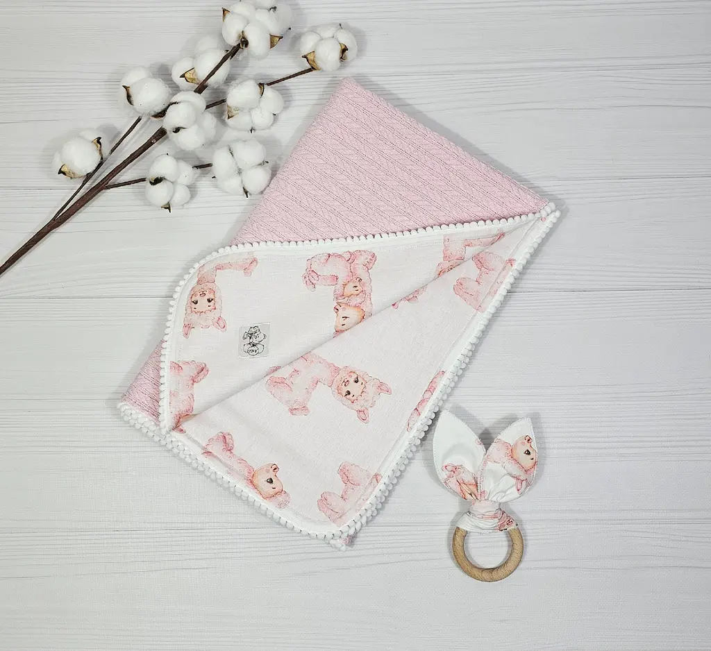 Набір плед з гризунецем a.l.babybox Альпака