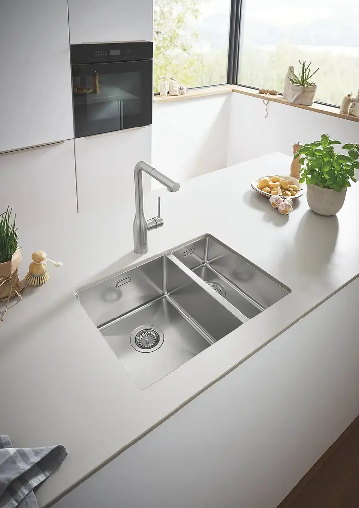 Кухонна мийка з нержавіючої сталі Grohe K700U 31577SD1, Нержавіюча сталь - фото 2