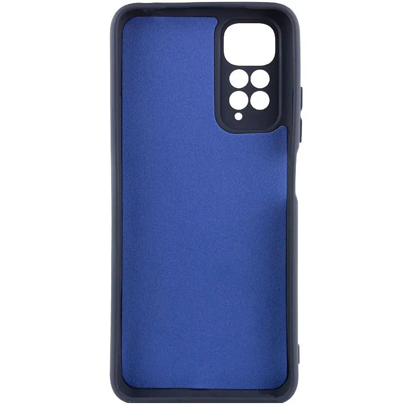 Чохол TPU Getman Liquid Silk Full Camera для Xiaomi Redmi Note 11 (Global) / Note 11S Синій / Midnight Blue - фото 2