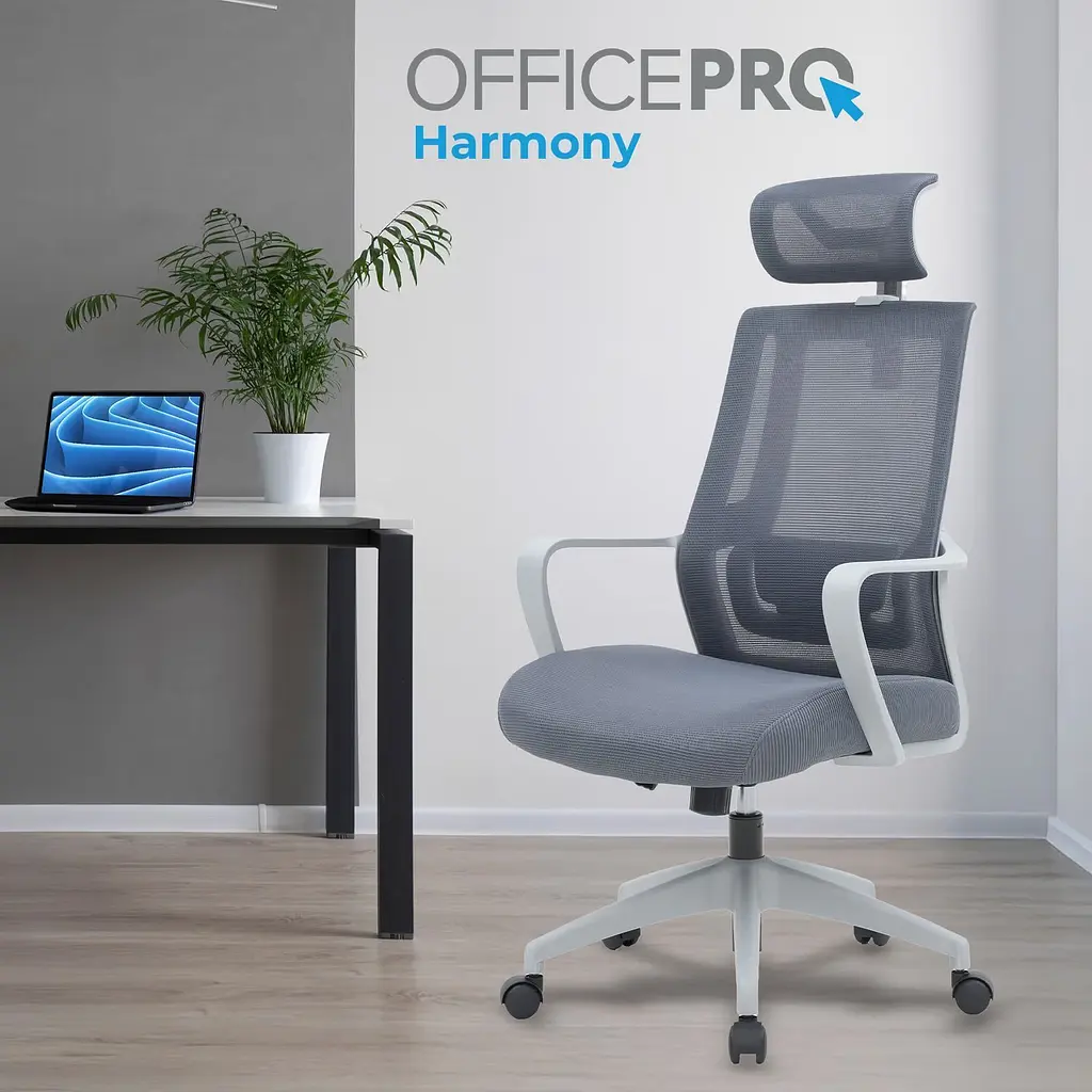 Офісне крісло OfficePro Harmony OC310-G-G-G Gray [148639] - фото 7