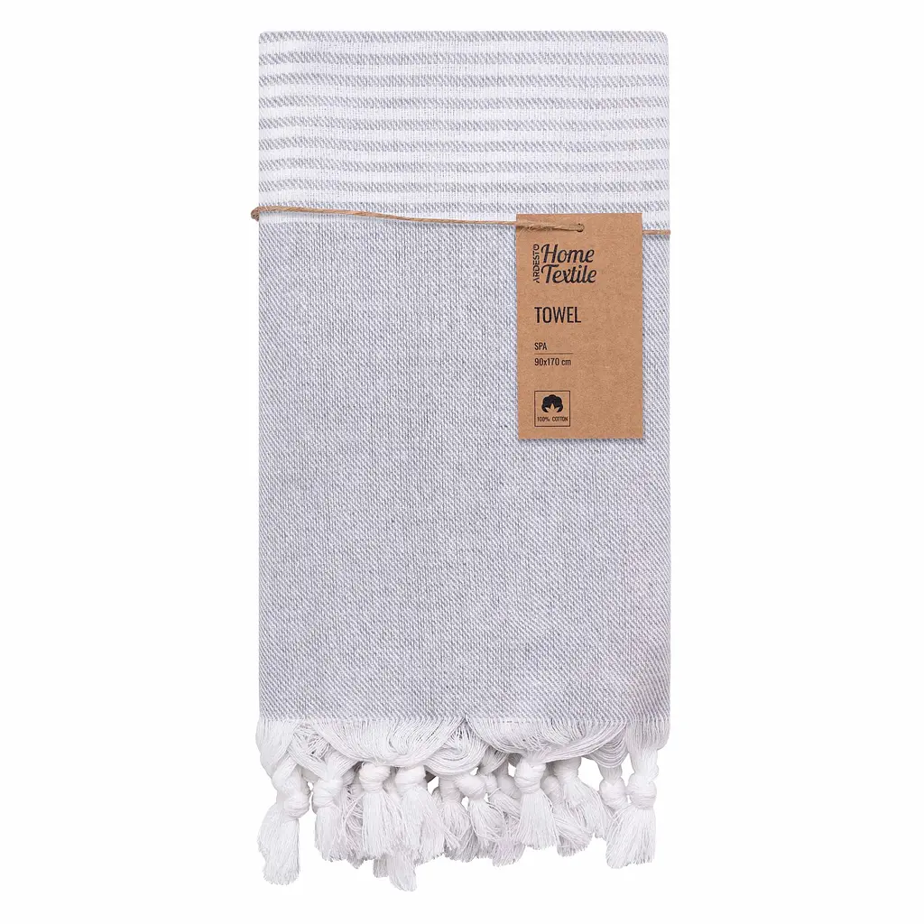 Рушник Ardesto SPA 90х170см, 100% бавовна, сірий (ART2690GR)
