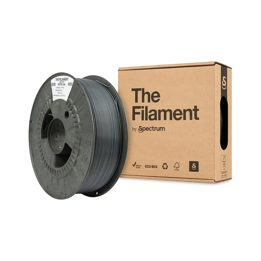 Пластик для 3D-принтера The Filament PETG Lite 1.75 мм GREY 1 кг (TF-24244) - фото 3