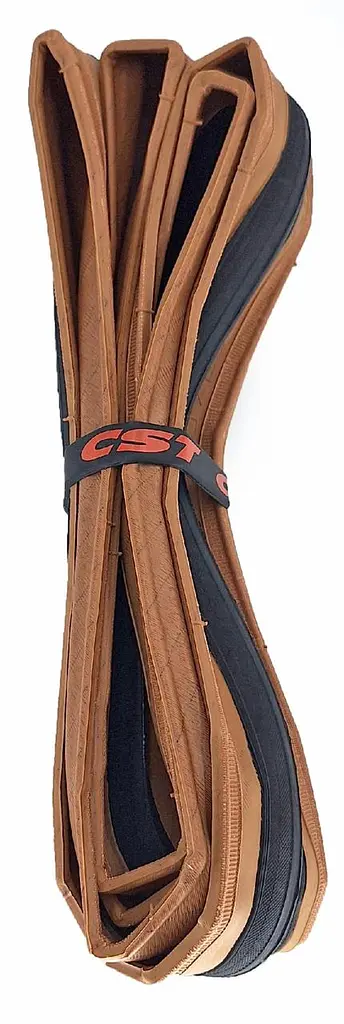 Покришка складна велосипедна CST CZAR C1406 DC2 high grip Foldable 28" (700x25C) слік коричневий корд 60 TPI (G0001354) - фото 2