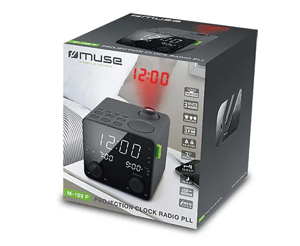 Радіо-годинник з USB та проекцією Muse M-189 P - фото 4