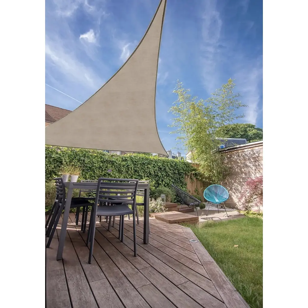 Тент-парус Jumi Garden солнцезащитный 3,6 х 3,6 х 3,6 м песочный - фото 7