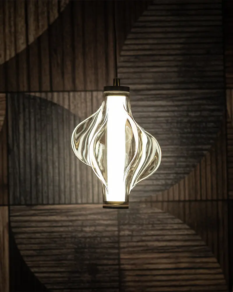 Подвесной светильник, люстра TK Lighting 18212 Elva LED 1x8W 3000K 1032Lm IP20 латунный - фото 3