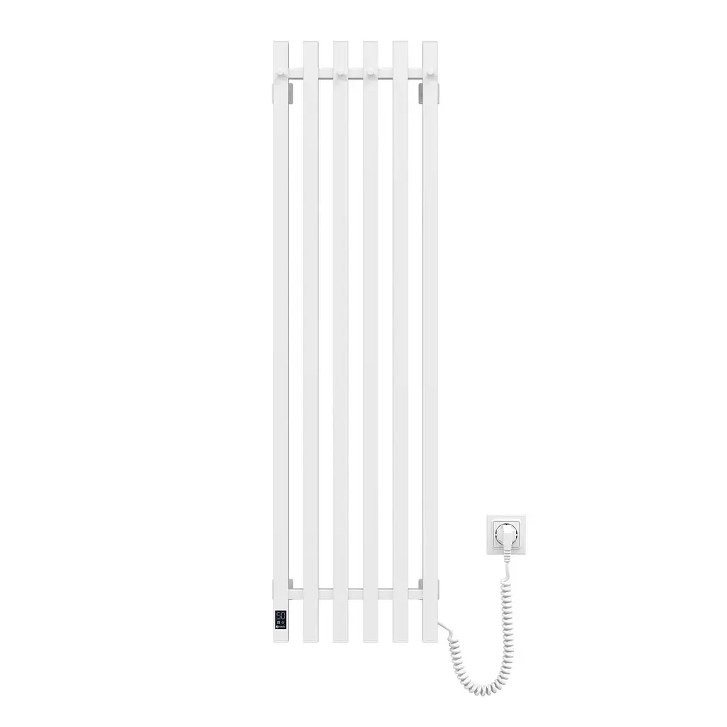 Електрична рушникосушка Navin Levante 330x1200 Sensor права, білий оксамит 12-212033-4860, Білий матовий, Праве, Електронний - фото 2