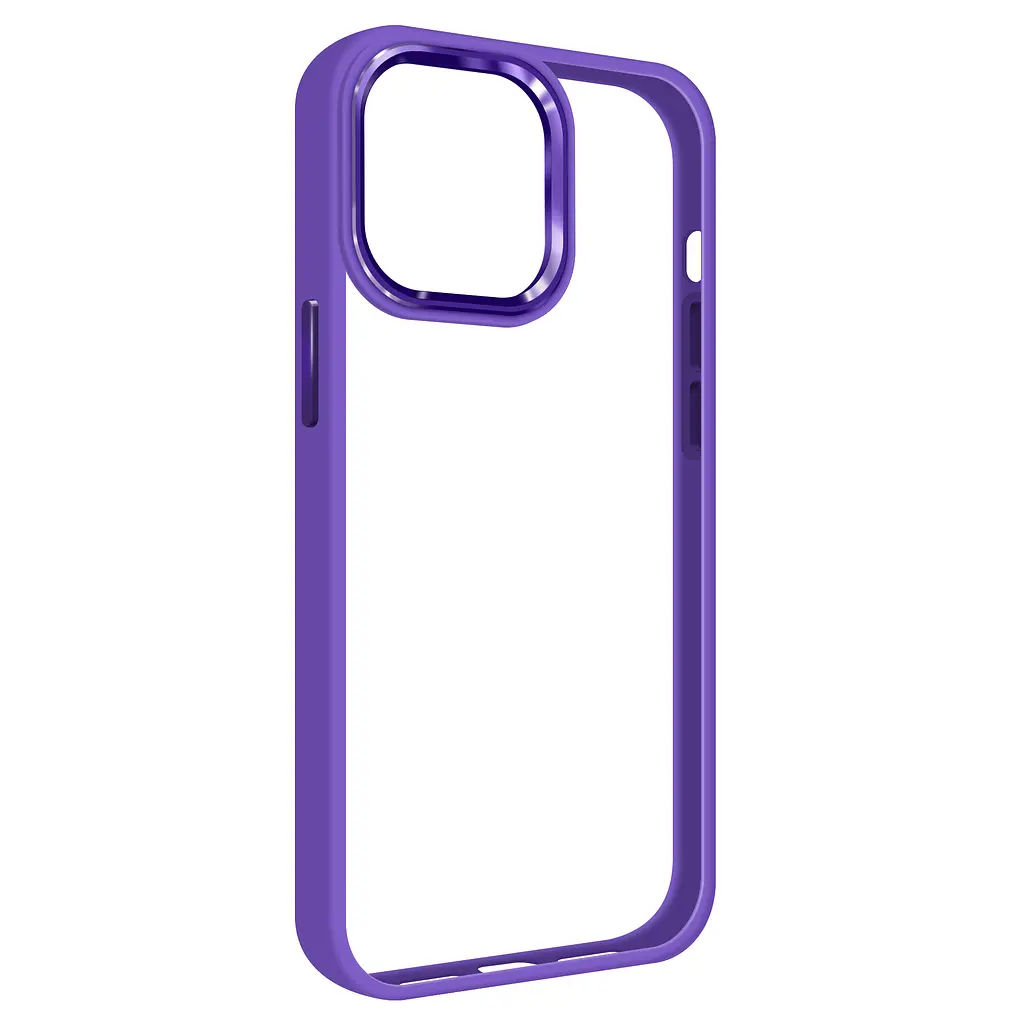 Чехол для Apple iPhone 14 Pro Max, Unit, фиолетовый, прозрачный противоударный чехол-накладка из TPU и поликарбоната (PC), с защитными бортиками, защита всего корпуса от ударов и царапин, ArmorStandart (ARM62485) - фото 2