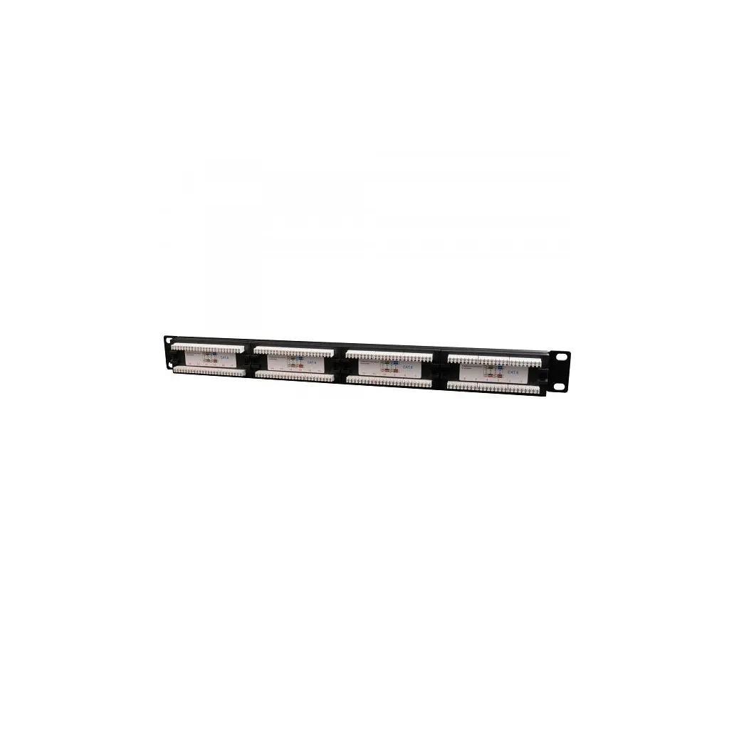 Патч-панель 19" 24xRJ-45 UTP cat.6, 1U, тип 110 Cablexpert (NPP-C624CM-001) - фото 2