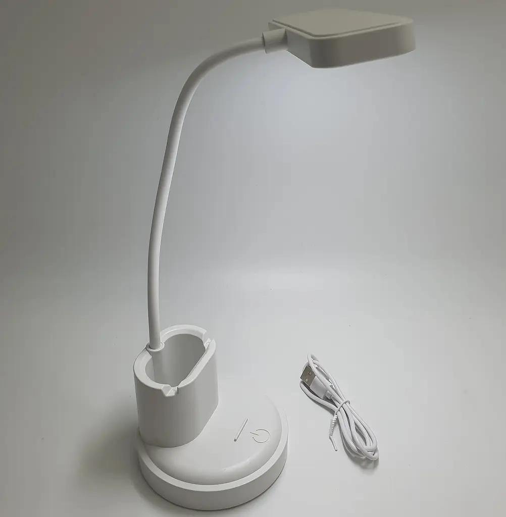 LED-лампа настільна акумуляторна гнучка сенсорна світлодіодна з підставкою для телефону тепле, нейтральне та холодне світло WinBoss 1309 - фото 5