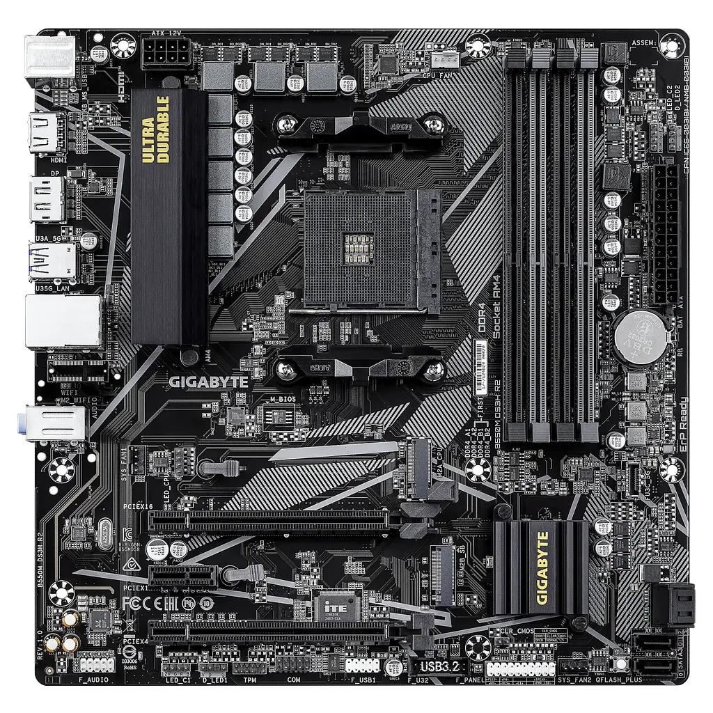 Материнська плата Gigabyte B550M DS3H R2 Socket AM4 - фото 5