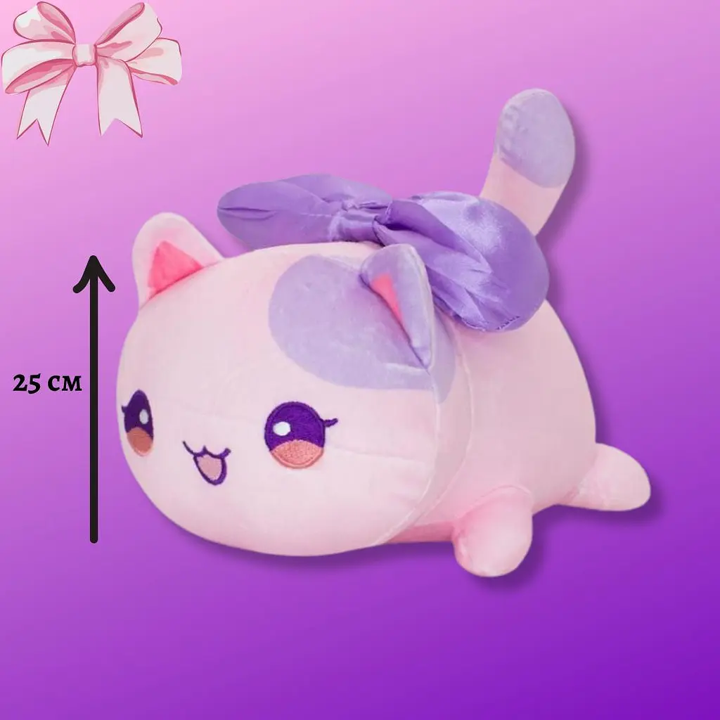 М'яка іграшка Аніме Котик Бантік Aphmau Cat 25 см - фото 2