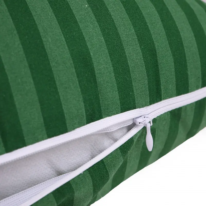 Подушка для беременных и отдыха MirSon Г-образная №5000 Color Line Stripe Emerald 140х40х20 см изумрудная (2200010969511) - фото 3