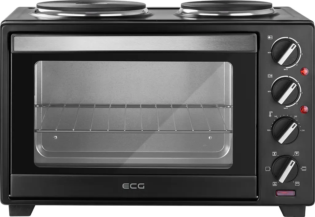 Електродуховка із конфорками ECG ET 32303 Black 30 л - фото 5