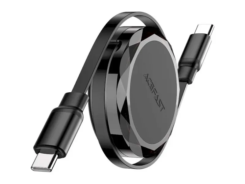 Кабель Acefast C13-03 USB-C to USB-C 60W 0.8м Black (6974316280132) - фото 2