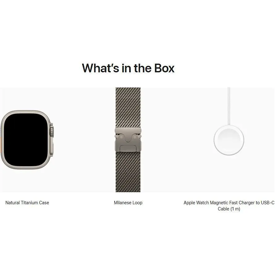 Смарт-годинник Apple Watch Ultra 3 49mm Natural Titanium Case with Natural Titanium Milanese Loop Small (MEWW4) [145350] - фото 4