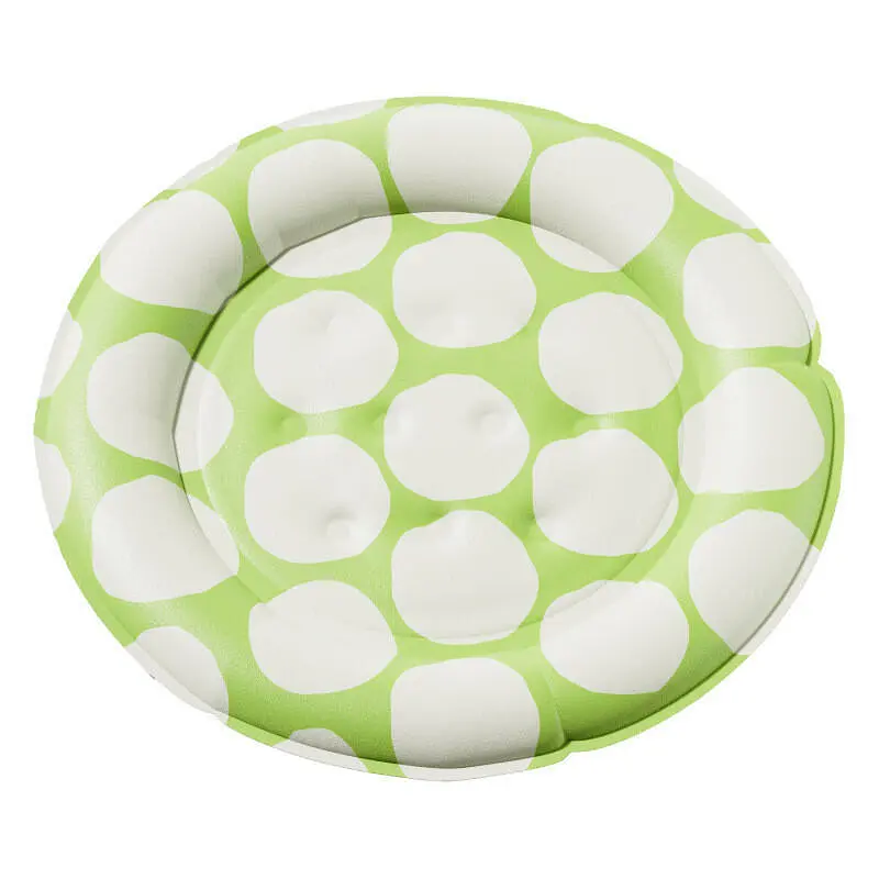 Килимок для собак, що охолоджує, GEL Pet Cooling Mat Round Green 60х60 см - фото 2