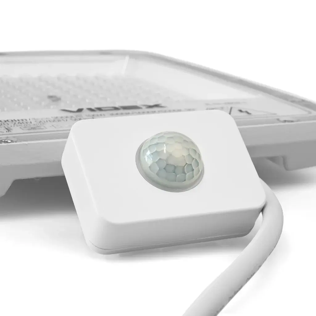 Прожектор Videx F5 100W 3000-5000-6500K з датчиком руху 230V White (VL-F5-100CW-S) - фото 7