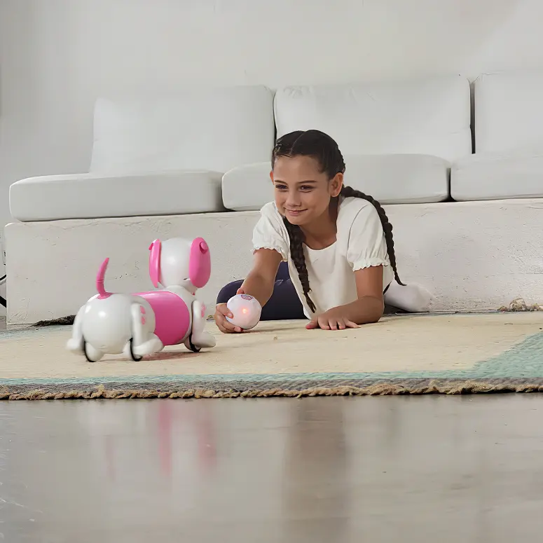 Игрушка робот-собака Silverlit Ycoo Dash D розовая (88742) - фото 7