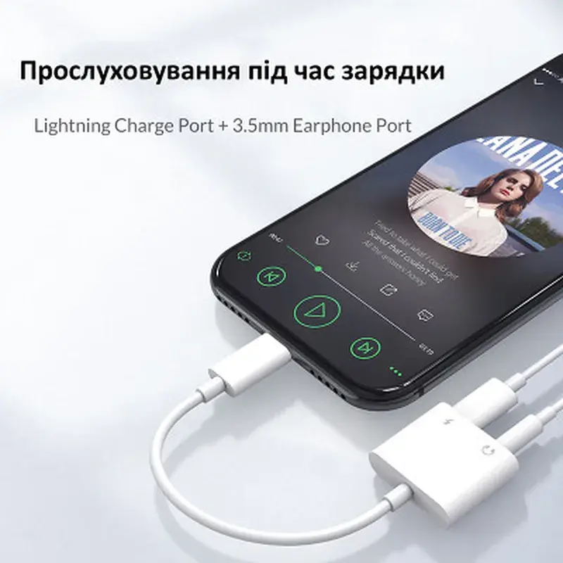 Перехідник Lightning to 3.5mm/Lightning 2LT-WH-BP Orico (CA912797) - фото 3