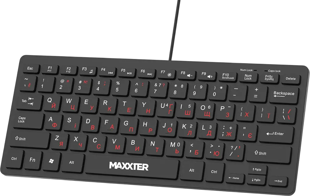 Клавиатура Maxxter KBM-C01B-UA Black - фото 2