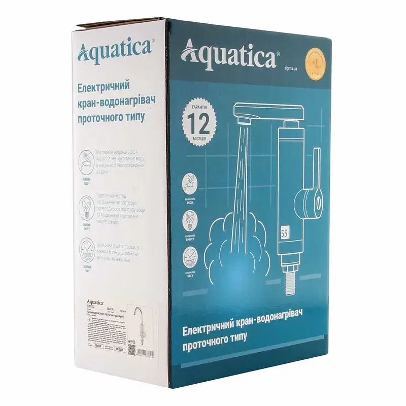 Проточний водонагрівач Aquatica NZ 3.0 кВт 0.4-5бар для кухн (9797133) - фото 3