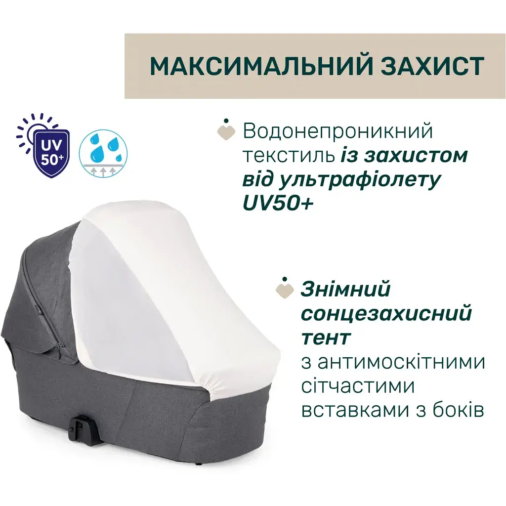 Коляска Chicco 2 в 1 Bellagio 2 сіра (2900990903245) (87183.45.01) - фото 7