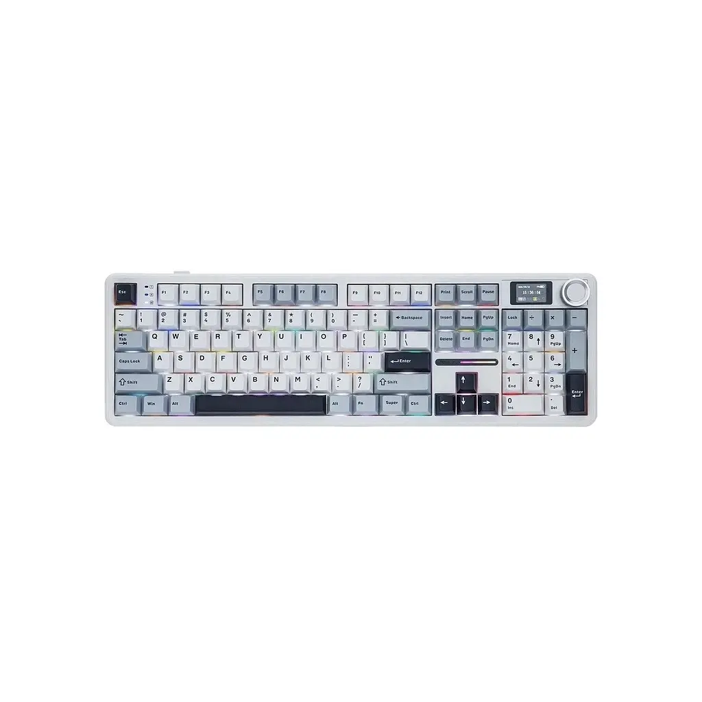 Клавіатура Aula F108 Pro Reaper Switch USB/Bluetooth/2.4G White (6978080501318) - фото 4