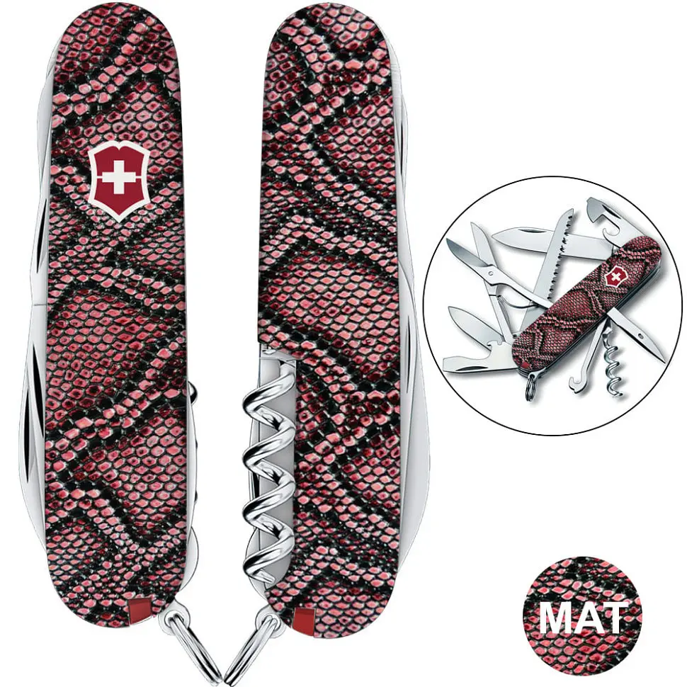 Ніж Victorinox Huntsman Design 91мм 15функ Принт Шкіра пітона - фото 3
