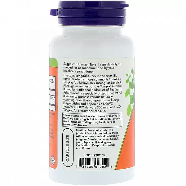 Репродуктивне здоров'я чоловіків Now Foods TestoJack 300 60 капсул - фото 3