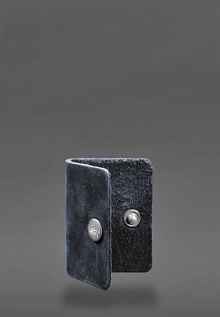 Шкіряний холдер для навушників та проводів 2.0 Синій - фото 5