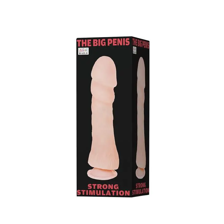 Фалоімітатор Baile The Big Penis 23.5 см тілесний - фото 5