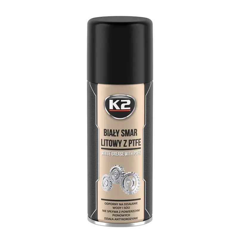 Змазка багатофункціональна K2 Pro White PTFE рідка літієва біла 400мл(W121)