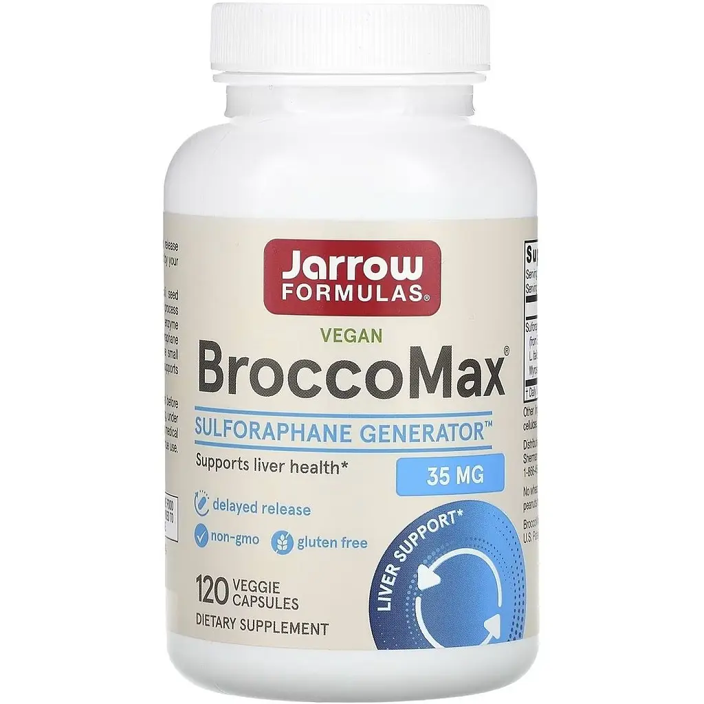 Екстракт броколі Jarrow Formulas Vegan BroccoMax 35 мг 120 вегетаріанських капсул