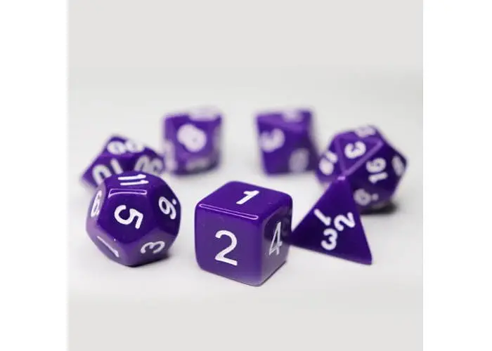 Набор кубиков Opaque 7 Dice Set - Dark purple , 7 шт. (g7dopaq09) - фото 2