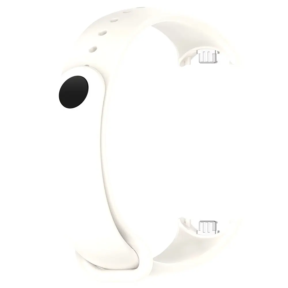 Ремінець для фітнес-браслета Lemfo для Xiaomi Mi Band 8 і 9 білий - фото 4